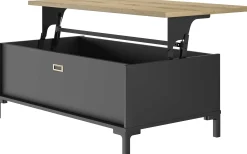 Couchtisch Manchester | Mit Ablagefläche | 109 x 60 x 36 cm | Helvezia Oak Design
