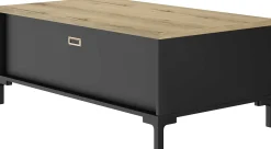 Couchtisch Manchester | Mit Ablagefläche | 109 x 60 x 36 cm | Helvezia Oak Design