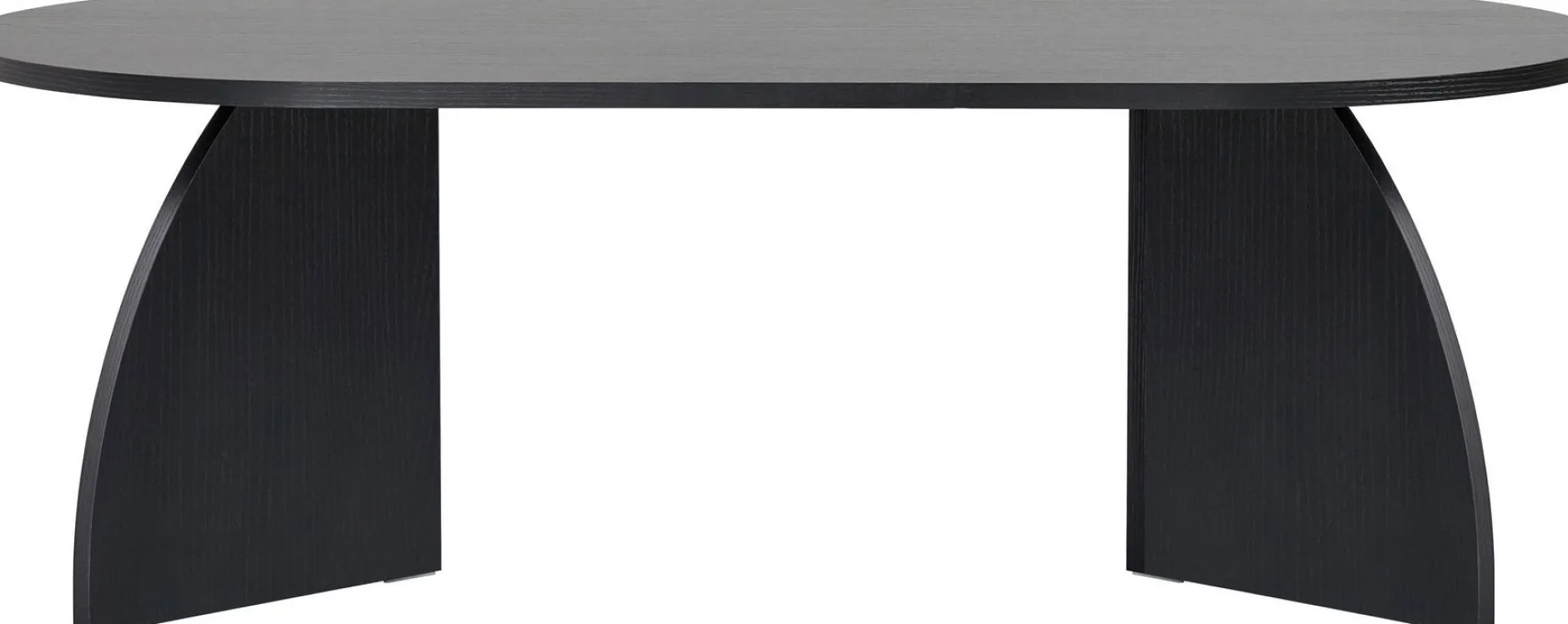 Couchtisch Melina - 100% MELAMINE - Holzschwarz - 40 x 60 x 120 cm