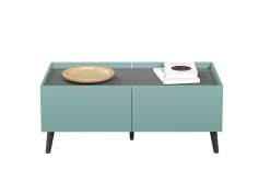Couchtisch Melton | 110 x 60 x 44 cm | Anthrazitblau