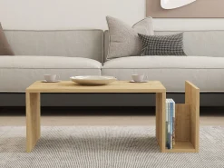 Couchtisch Memo - 100% MELAMINE - Saphireiche - 86,8 x 32,4 x 50 cm
