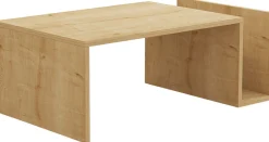 Couchtisch Memo - 100% MELAMINE - Saphireiche - 86,8 x 32,4 x 50 cm