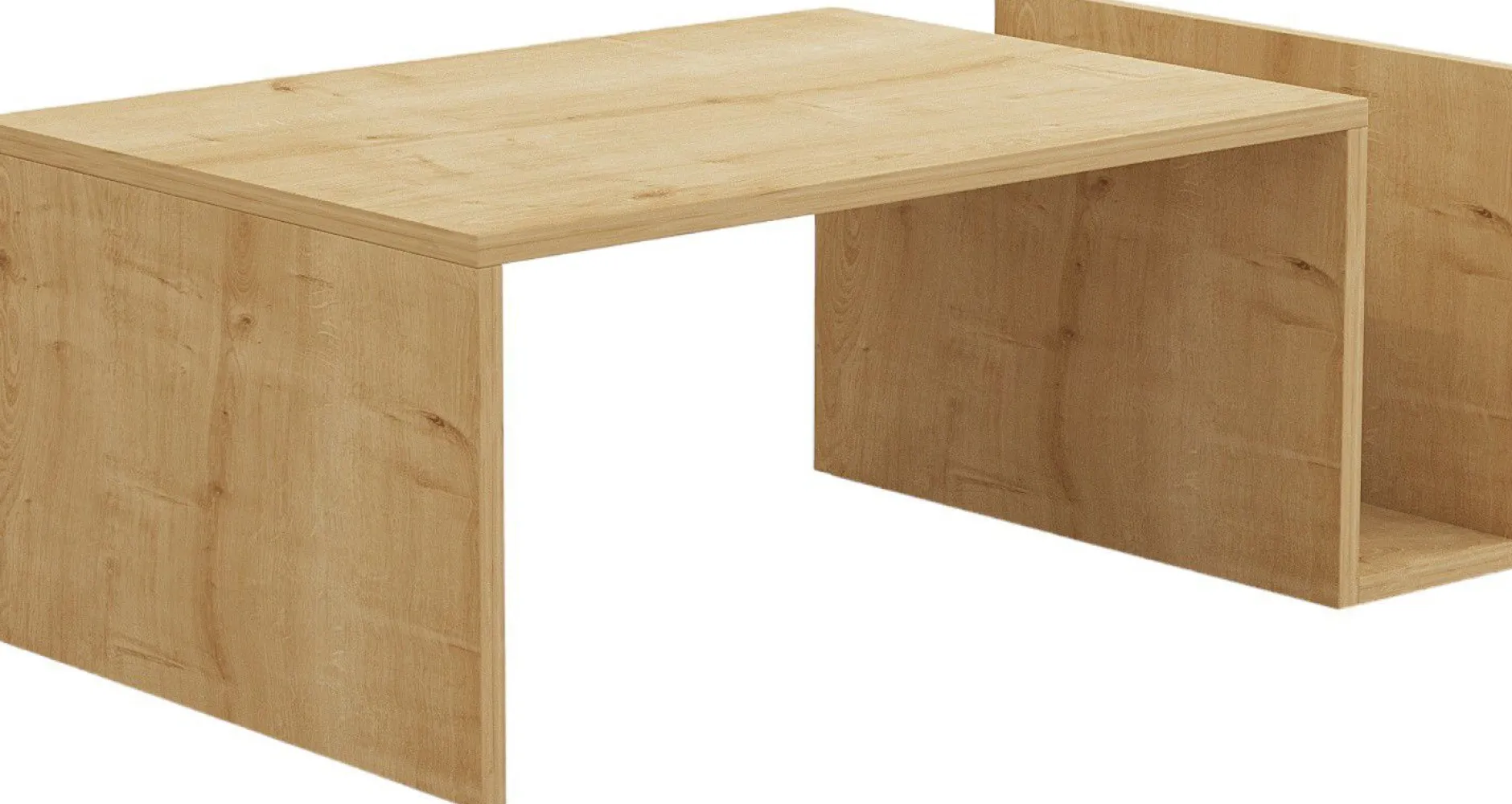Couchtisch Memo - 100% MELAMINE - Saphireiche - 86,8 x 32,4 x 50 cm