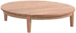 Couchtisch Mezzeluna 90cm Teakholz Braun Outdoor