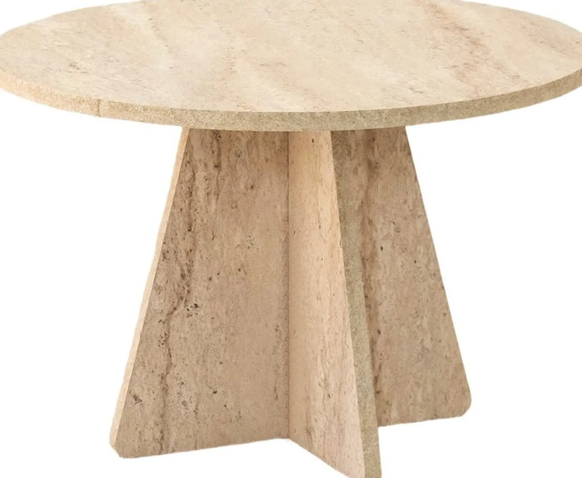 Couchtisch Mushroom - 100% MELAMINE - Travertin - 60 x 40 x 60 cm