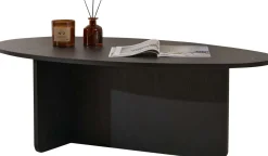 Couchtisch Orba - 100% MELAMINE - Holzschwarz - 40 x 65 x 120 cm