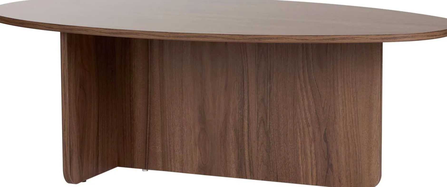 Couchtisch Orba - 100% MELAMINE - Walnuss - 40 x 65 x 120 cm