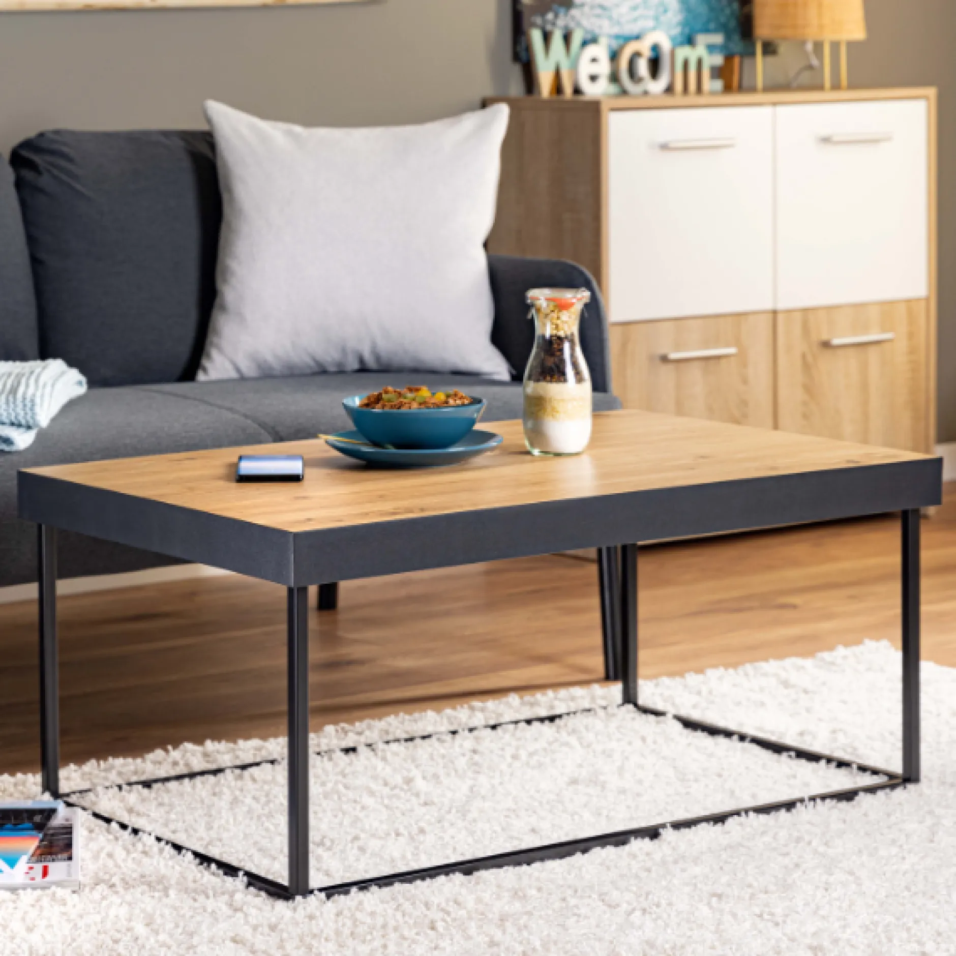 Couchtisch Passione | 90 x 55 x 40 | Metallgestell |.