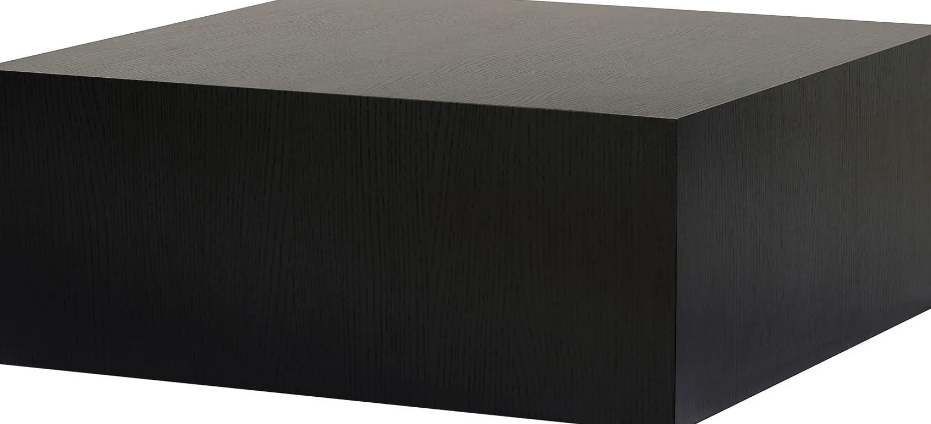 Couchtisch Prizma - 100% MDF - Holzschwarz - 35 x 90 x 90 cm