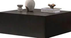 Couchtisch Prizma - 100% MDF - Holzschwarz - 35 x 90 x 90 cm