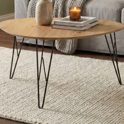Couchtisch Ramblas 80x78 - Metall/Eiche
