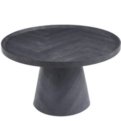 Couchtisch Romano | Ø80 x 47 cm | Dunkelgrau