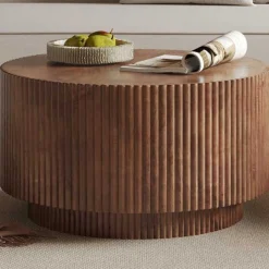 Couchtisch Runaway | Ø70 x 38 cm | Mangoholz