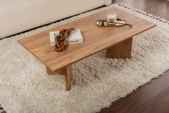 Couchtisch Sabin - 100% MELAMINE - Atlantik-Kiefer - 40 x 60 x 119 cm