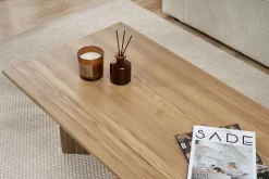 Couchtisch Sabin - 100% MELAMINE - Eiche - 40 x 60 x 119 cm