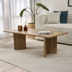 Couchtisch Sabin - 100% MELAMINE - Eiche - 40 x 60 x 119 cm