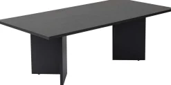 Couchtisch Sabin - 100% MELAMINE - Holzschwarz - 40 x 60 x 119 cm