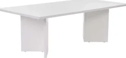 Couchtisch Sabin - 100% MELAMINE - Weiß - 40 x 60 x 119 cm