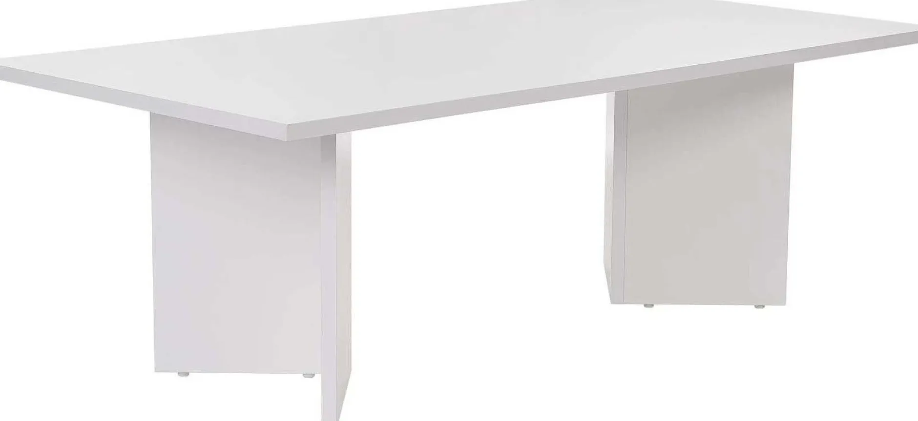Couchtisch Sabin - 100% MELAMINE - Weiß - 40 x 60 x 119 cm
