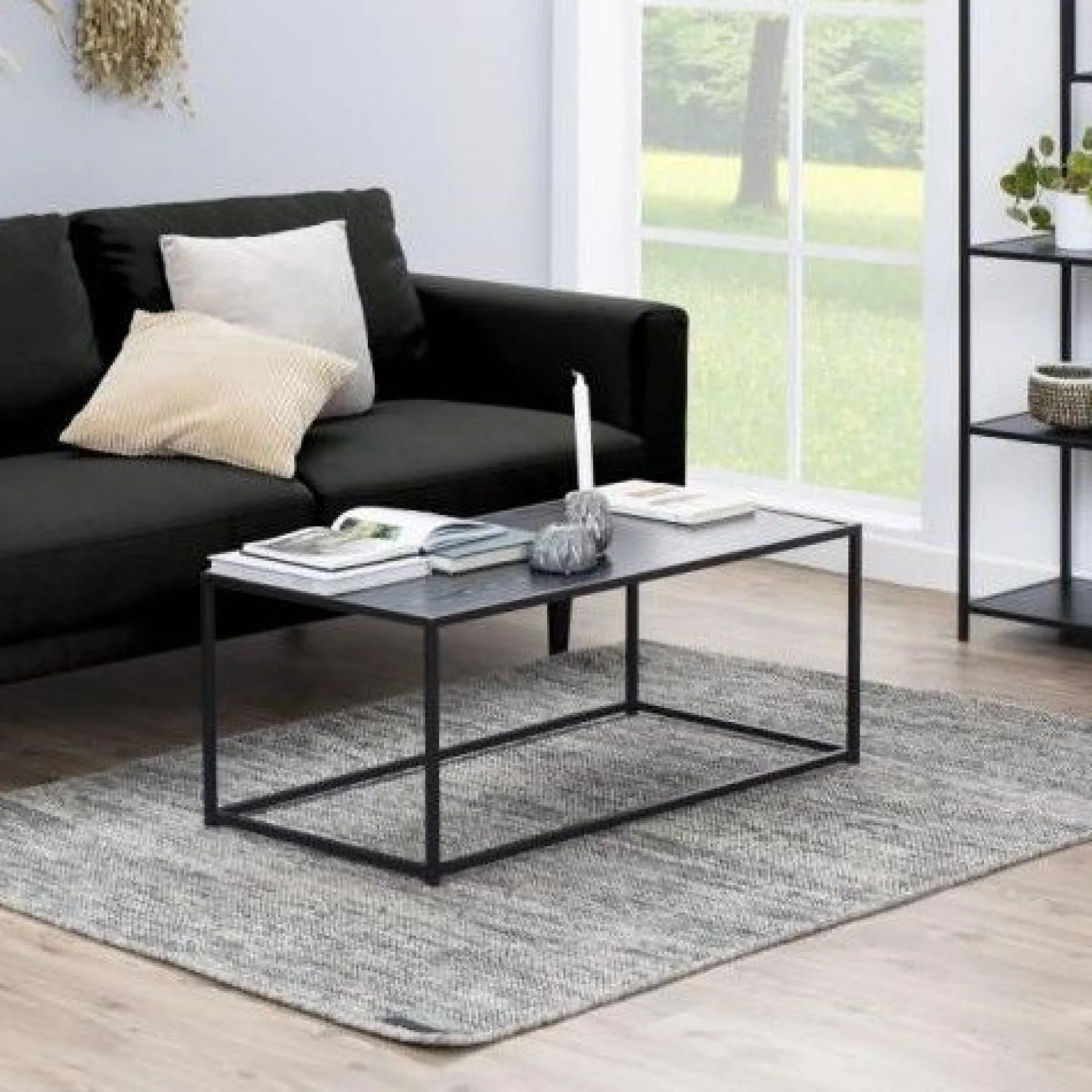 Couchtisch Seaford 100x50 - schwarz
