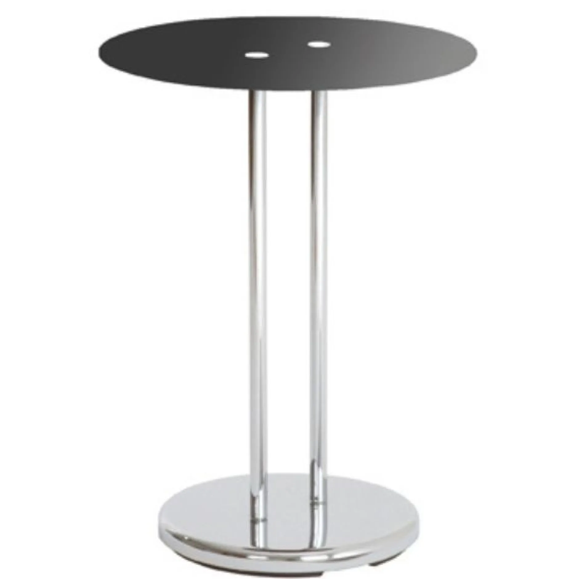 Couchtisch Sebastian - 40x40x55 cm - Schwarz/Stahl