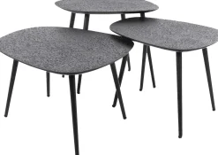 Couchtisch-Set Dragusin | 62 x 51 x 36 cm | Schwarz