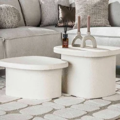 Couchtisch-Set Marbella Elegance Marmorverbundstoff
