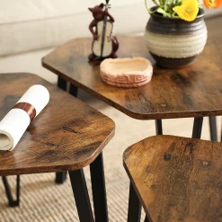 Couchtischset Pasadena | Kleiner, mittlerer und großer Tisch | Rostbraun