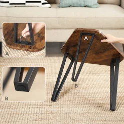 Couchtischset Pasadena | Kleiner, mittlerer und großer Tisch | Rostbraun