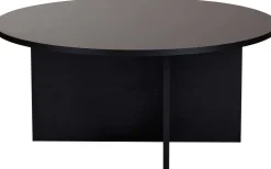 Couchtisch Soleil - 100% MELAMINE - Holzschwarz - 40 x 90 x 90 cm