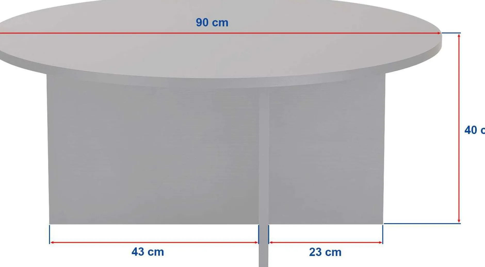 Couchtisch Soleil - 100% MELAMINE - Holzschwarz - 40 x 90 x 90 cm
