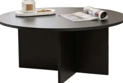 Couchtisch Soleil - 100% MELAMINE - Holzschwarz - 40 x 90 x 90 cm