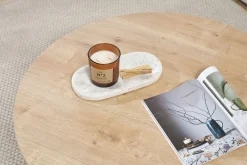 Couchtisch Soleil - 100% MELAMINE - Saphireiche - 40 x 90 x 90 cm