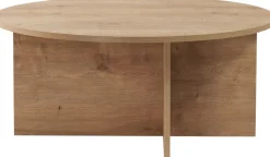 Couchtisch Soleil - 100% MELAMINE - Saphireiche - 40 x 90 x 90 cm