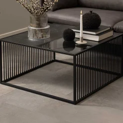 Couchtisch Strington 80x80 cm - schwarz