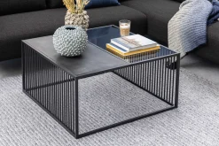 Couchtisch Strington 80x80 cm - schwarz