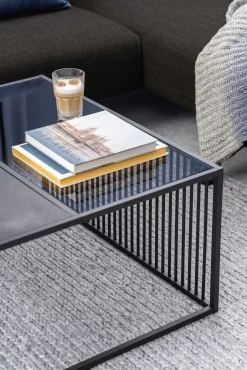 Couchtisch Strington 80x80 cm - schwarz