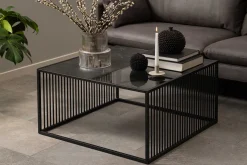 Couchtisch Strington 80x80 cm - schwarz