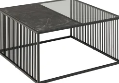 Couchtisch Strington 80x80 cm - schwarz