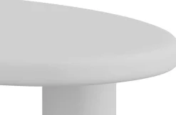 Couchtisch Tavares - 120x70x40cm - organische Form - ecru