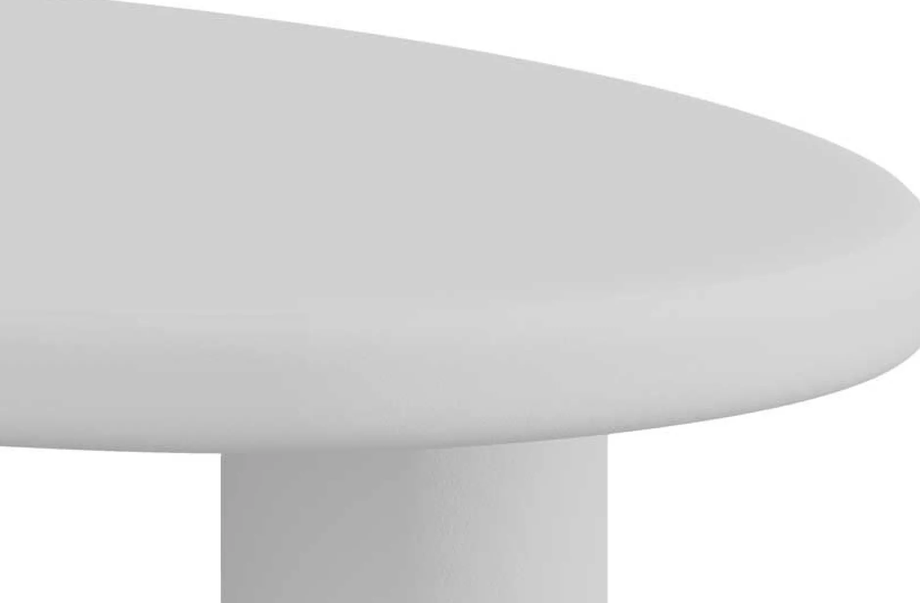 Couchtisch Tavares - 120x70x40cm - organische Form - ecru