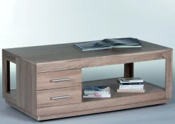 Couchtisch Torben 120cm mit 2 Schubladen - Eiche