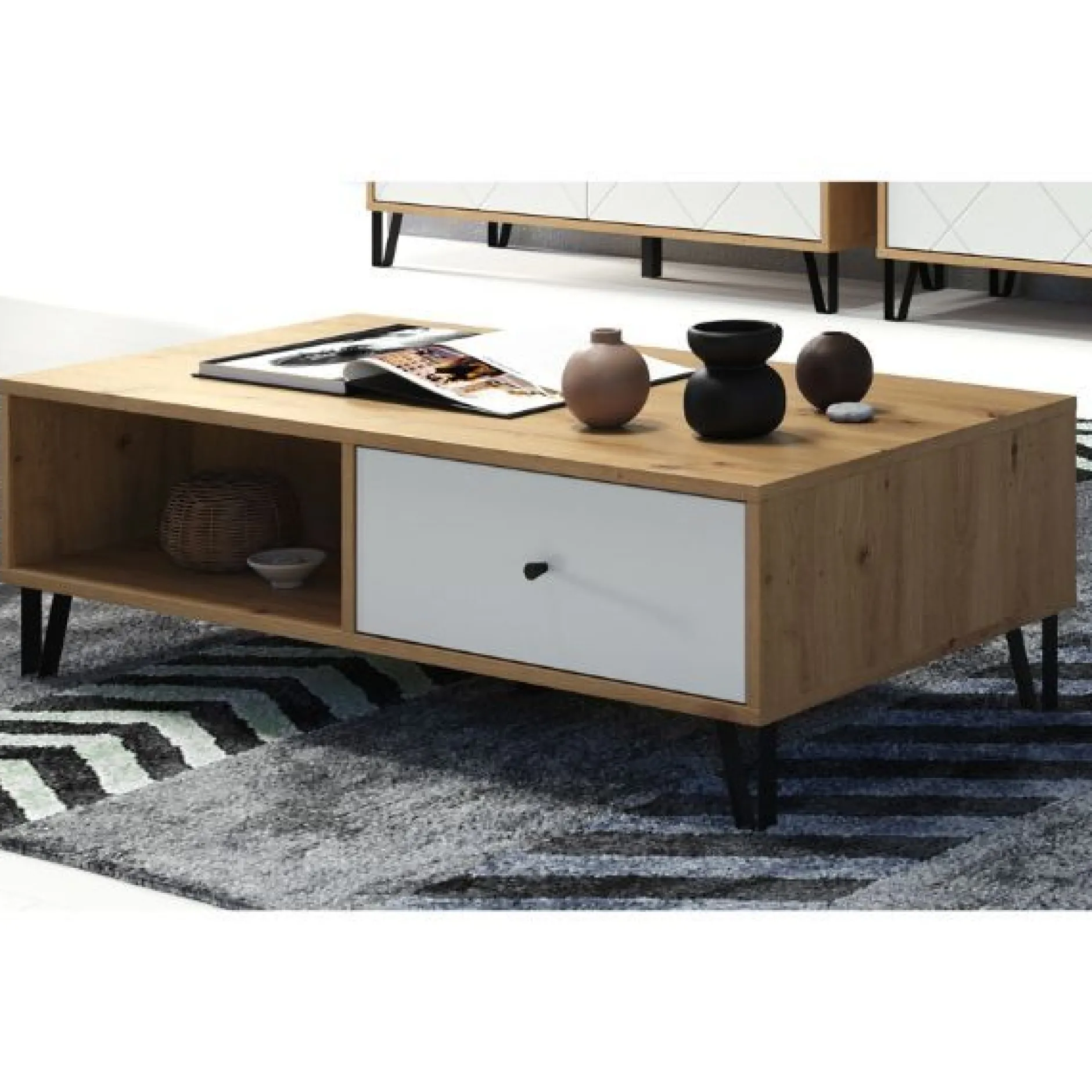 Couchtisch Touch | 110 x 60 x 37 cm | Artisan Oak Design