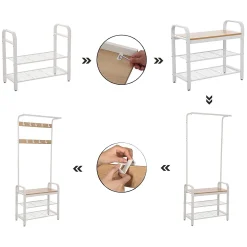 Dago Garderobe - Eiche/Weiß