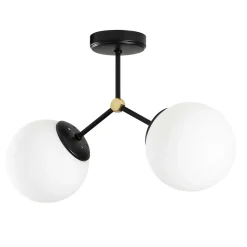 Damar Kronleuchter | METALLGEHÄUSE | Schwarz, Weiß
