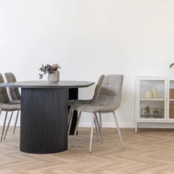 Dark Braun Boavista Esstisch | 100x210x75 cm
