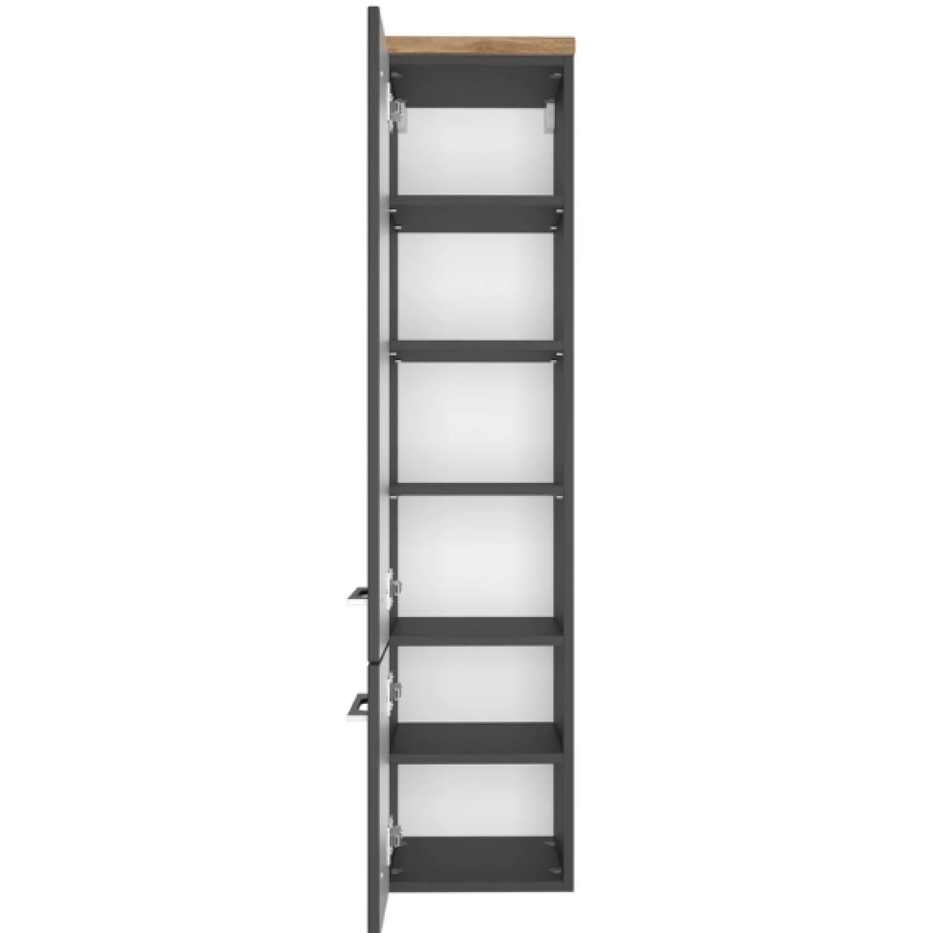 DasaBadezimmer : Spiegel, Waschbeckenschrank, Wandregal, Säulenschrank - graphitgrau