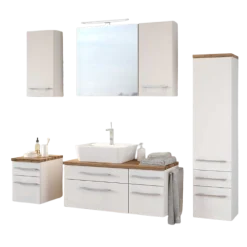 DasaBadezimmer : Wandschränke, Spiegelschrank, Waschtischschrank, Säulenschrank - weiß