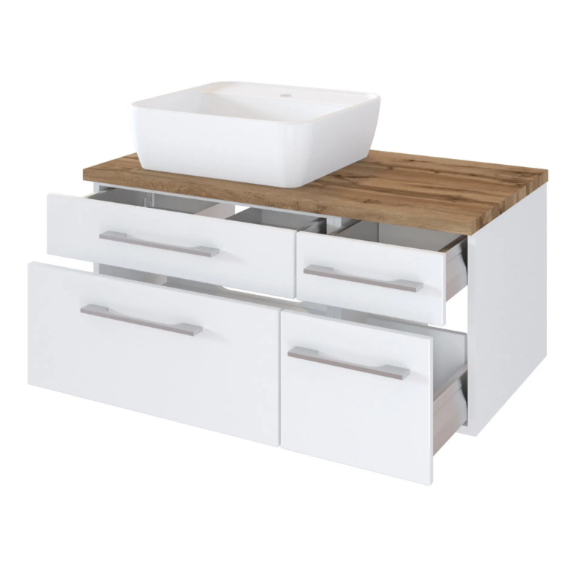 DasaBadezimmer : Wandschränke, Spiegelschrank, Waschtischschrank, Säulenschrank - weiß