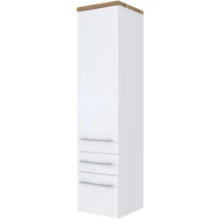 DasaBadezimmer : 2xs Spiegel, Waschbeckenschrank, Säulenschrank - weiß